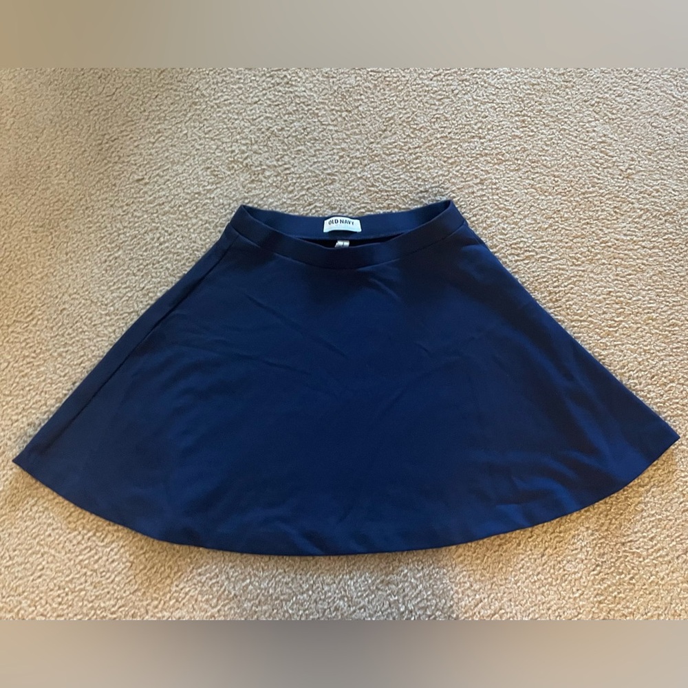 Old Navy Blue A-Line Mini Skirt Casual